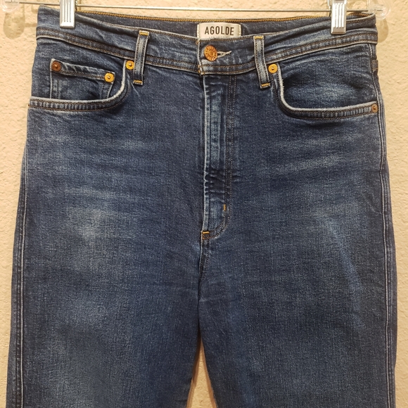 Agolde Roxanne Super High Rise Skinny Jeans - Picture 9 of 13